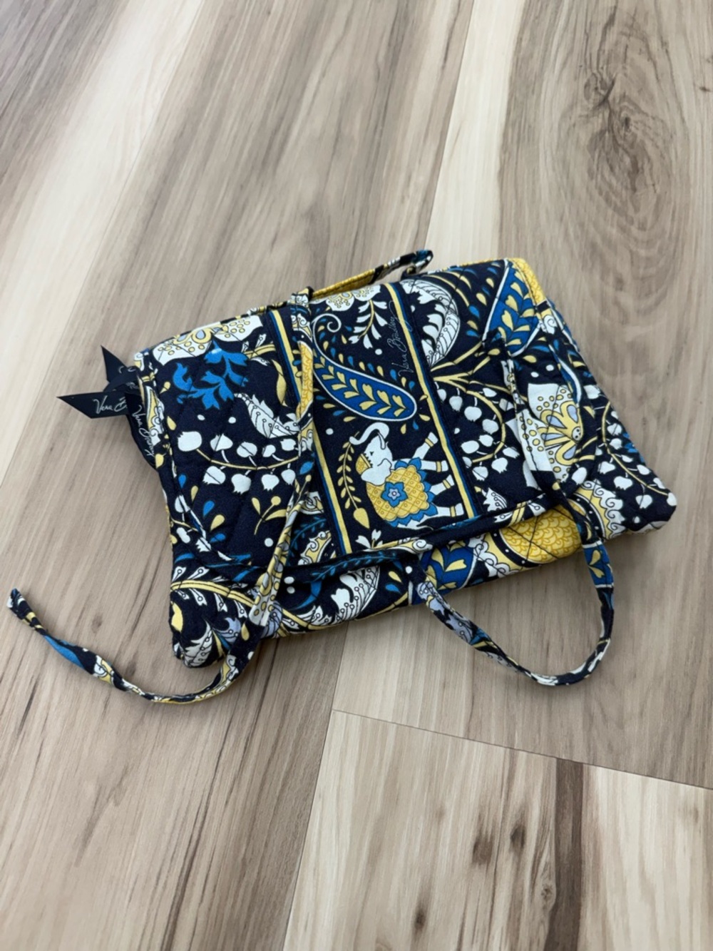 Vera Bradley Quilted Floral Makeup Travel Bag